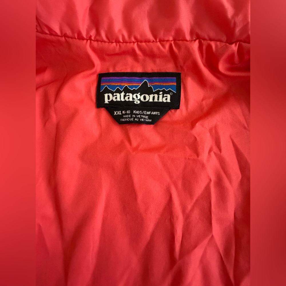 PATAGONIA Nanopuff Primaloft Puffer JACKET FuPink sz XXL 16-18kids - Picture 11 of 12